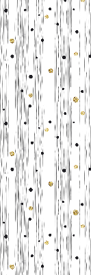 Fabric roller blind for window Stripes and dots