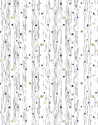 Fabric roller blind for window Stripes and dots
