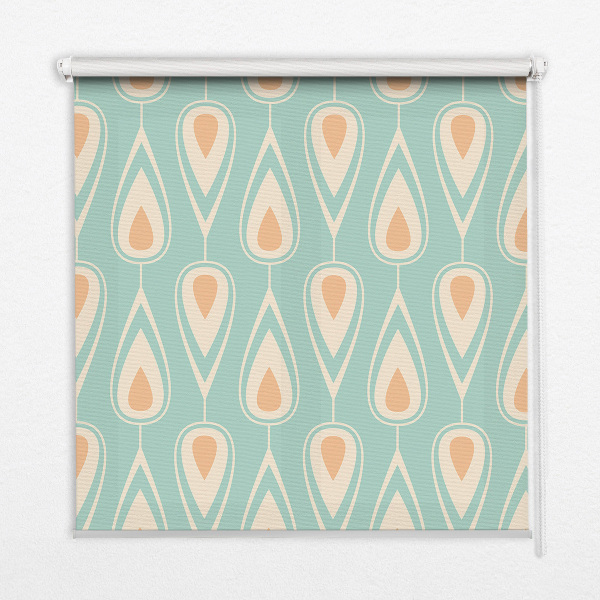 Fabric roller blind for window Colorful avocado