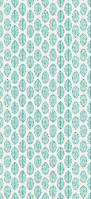 Blackout roller blind Blue leaves