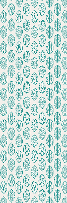 Blackout roller blind Blue leaves