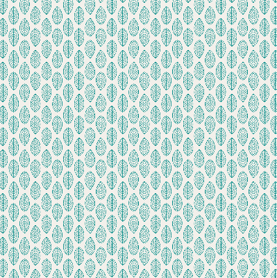 Blackout roller blind Blue leaves
