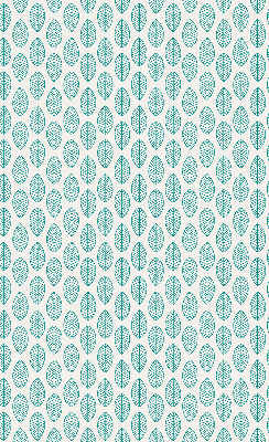 Blackout roller blind Blue leaves