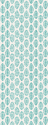 Blackout roller blind Blue leaves
