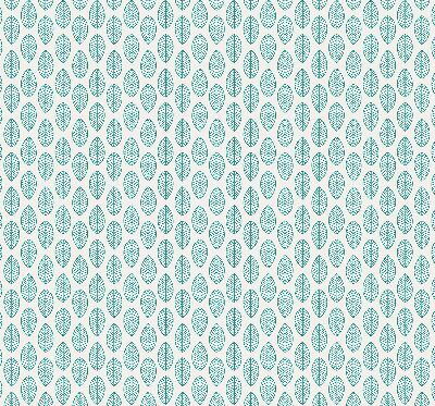 Blackout roller blind Blue leaves