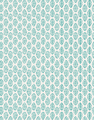 Blackout roller blind Blue leaves