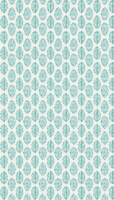 Blackout roller blind Blue leaves