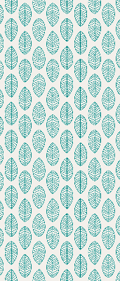 Blackout roller blind Blue leaves