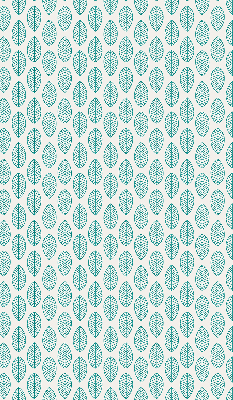 Blackout roller blind Blue leaves