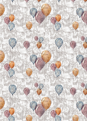 Blackout roller blind for window Balloons