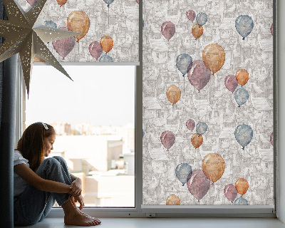 Blackout roller blind for window Balloons