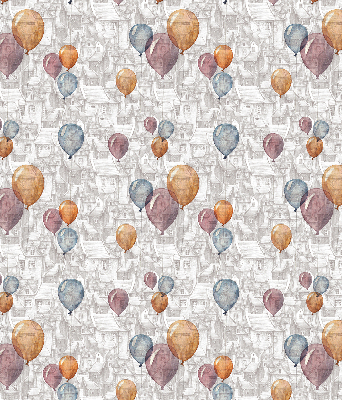 Blackout roller blind for window Balloons