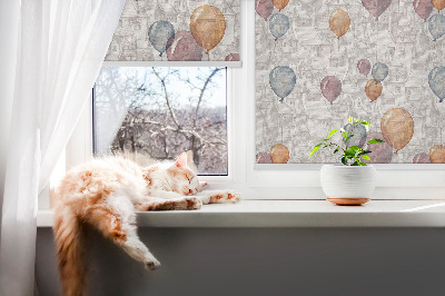 Blackout roller blind for window Balloons
