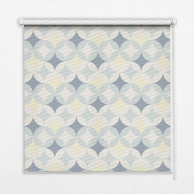Fabric roller blind for window Colorful stars