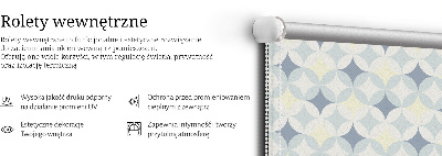 Fabric roller blind for window Colorful stars