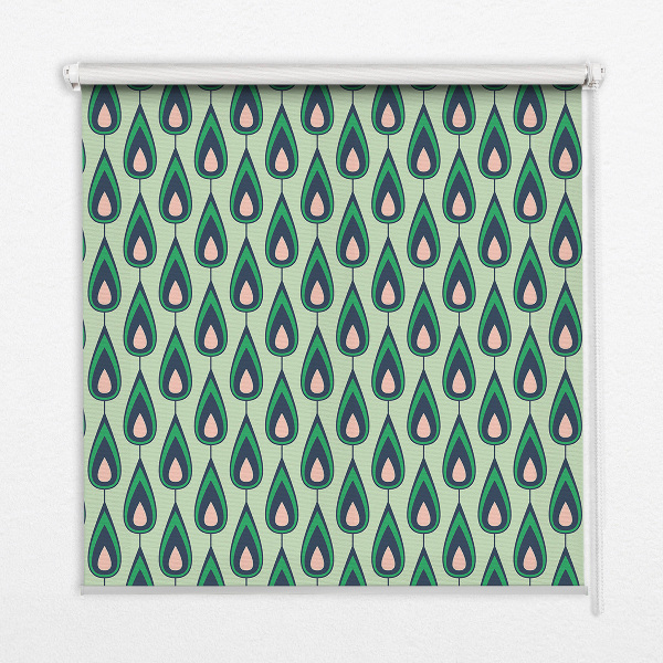 Blackout roller blind Drawn avocado
