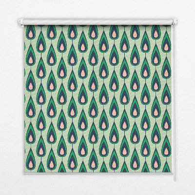 Blackout roller blind drawn avocado print