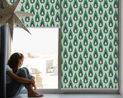 Blackout roller blind drawn avocado print