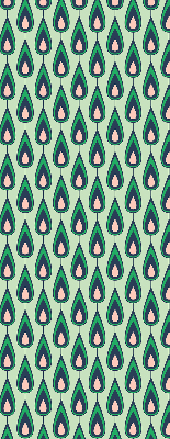 Blackout roller blind drawn avocado print
