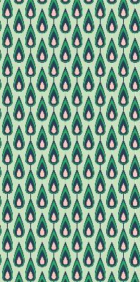 Blackout roller blind drawn avocado print