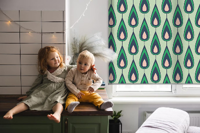 Blackout roller blind drawn avocado print
