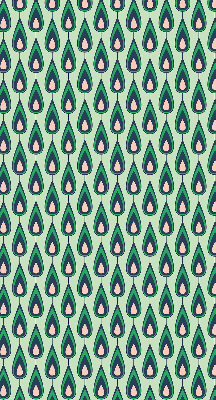 Blackout roller blind Drawn avocado