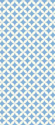 Blackout roller blind with blue stars pattern