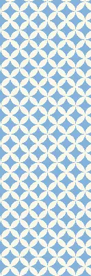 Blackout roller blind with blue stars pattern