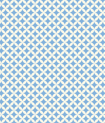 Blackout roller blind with blue stars pattern