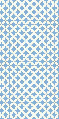 Blackout roller blind with blue stars pattern
