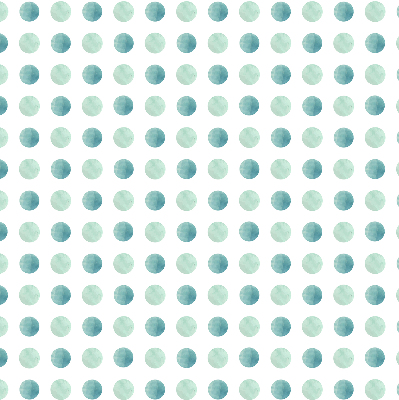 Blackout roller blind for window Turquoise dots on a white background