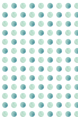 Blackout roller blind for window Turquoise dots on a white background