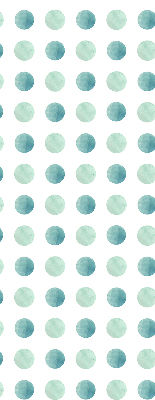 Blackout roller blind for window Turquoise dots on a white background