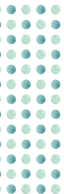 Blackout roller blind for window Turquoise dots on a white background