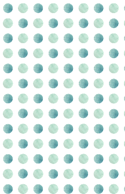 Blackout roller blind for window Turquoise dots on a white background