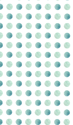Blackout roller blind for window Turquoise dots on a white background