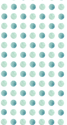 Blackout roller blind for window Turquoise dots on a white background