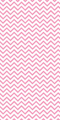 Fabric roller blind for window with horizontal pink zigzags