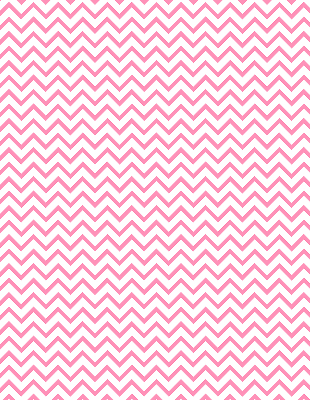 Fabric roller blind for window with horizontal pink zigzags