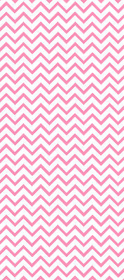 Fabric roller blind for window Horizontal pink zigzags