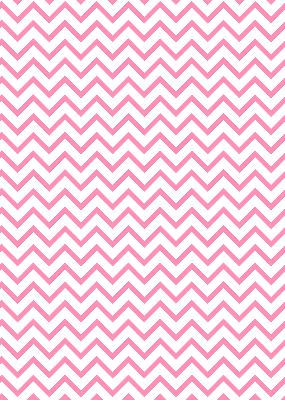 Fabric roller blind for window Horizontal pink zigzags