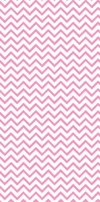 Fabric roller blind for window with horizontal pink zigzags