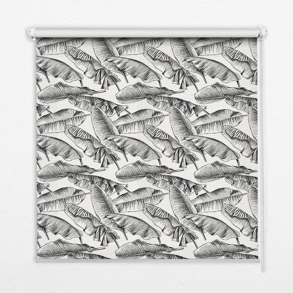 Blackout roller blind Fern leaves