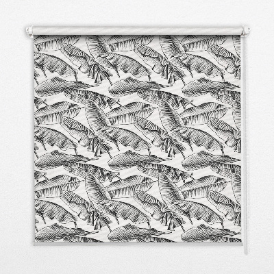 Blackout roller blind Fern leaves