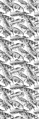 Blackout roller blind Fern leaves