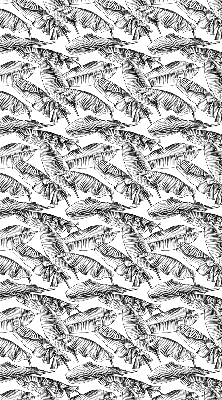 Blackout roller blind Fern leaves