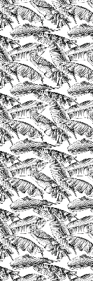 Blackout roller blind Fern leaves