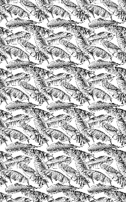 Blackout roller blind Fern leaves
