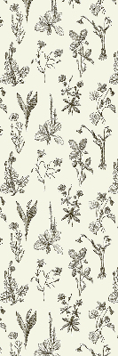 Blackout roller blind for window Drawn flowers