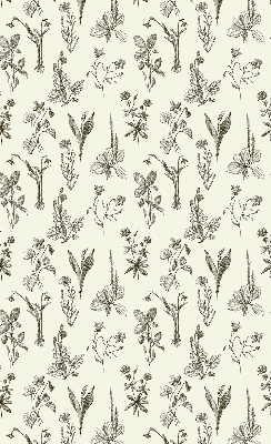 Blackout roller blind for window Drawn flowers